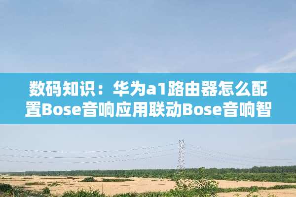 数码知识：华为a1路由器怎么配置Bose音响应用联动Bose音响智能设备