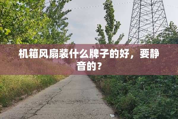 机箱风扇装什么牌子的好，要静音的？