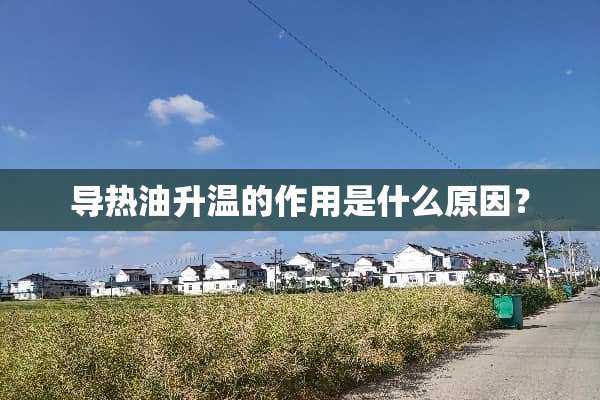 导热油升温的作用是什么原因？