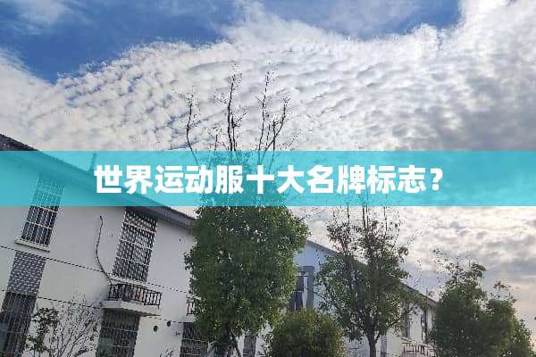 世界运动服十大名牌标志？