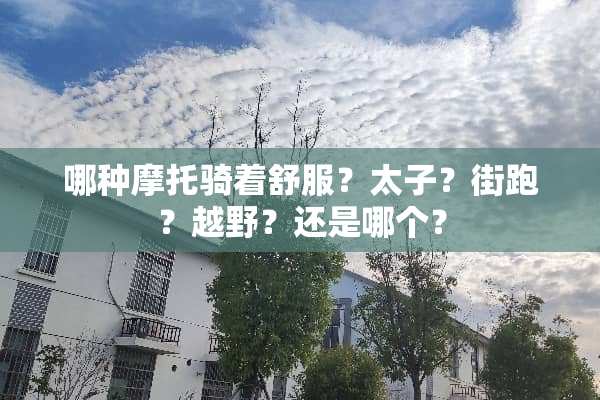 哪种摩托骑着舒服？太子？街跑？越野？还是哪个？