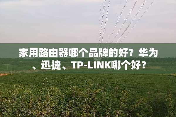 家用路由器哪个品牌的好？华为、迅捷、TP-LINK哪个好？