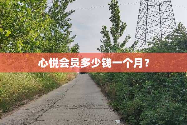 心悦会员多少钱一个月？
