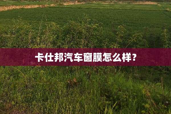 卡仕邦汽车窗膜怎么样？