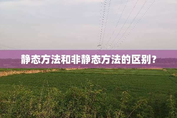 静态方法和非静态方法的区别？