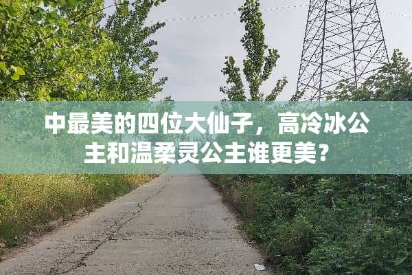 中最美的四位大仙子，高冷冰公主和温柔灵公主谁更美？