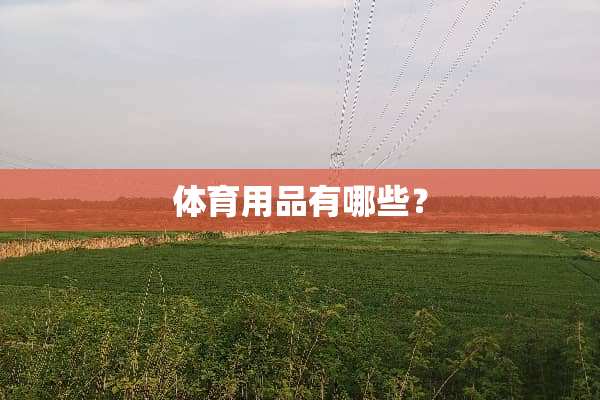 体育用品有哪些？