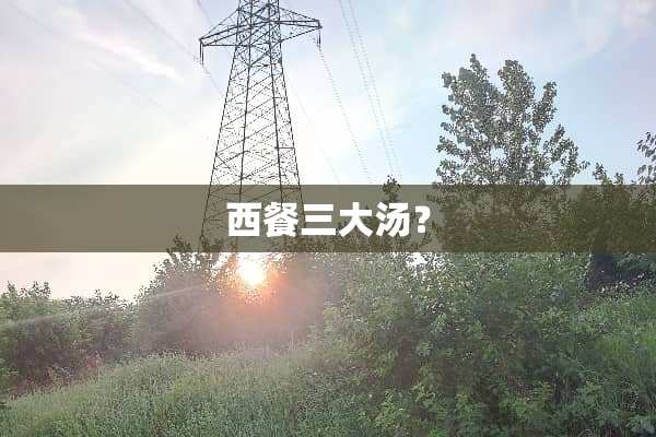 西餐三大汤？