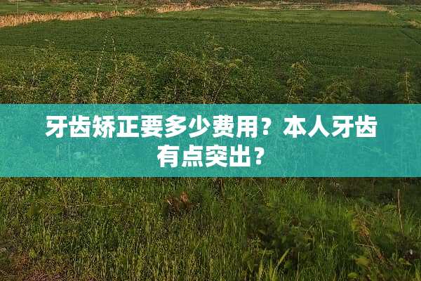 牙齿矫正要多少费用？本人牙齿有点突出？
