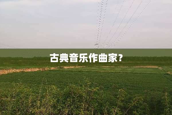 古典音乐作曲家？