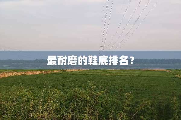 最耐磨的鞋底排名？