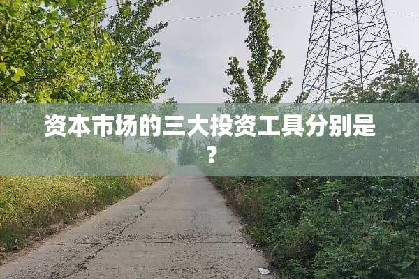 资本市场的三大投资工具分别是？