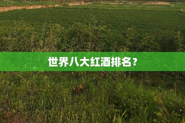 世界八大红酒排名？