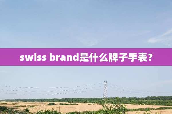 swiss brand是什么牌子手表？