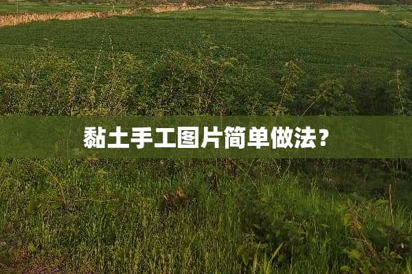 黏土手工图片简单做法？