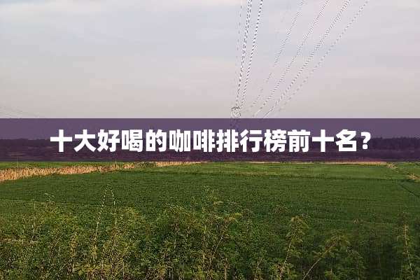 十大好喝的咖啡排行榜前十名？