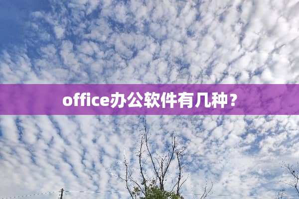 office办公软件有几种？
