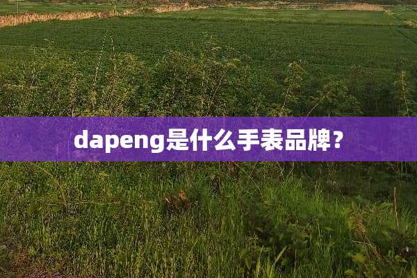 dapeng是什么手表品牌？