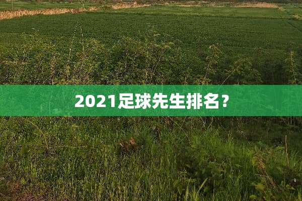 2021**先生排名？