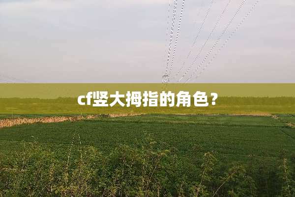 cf竖大拇指的角色？