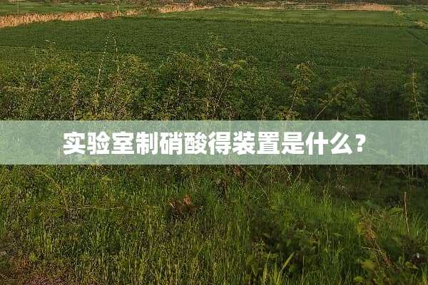 实验室制硝酸得装置是什么？