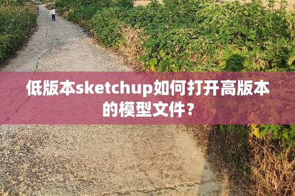 低版本sketchup如何打开高版本的模型文件？