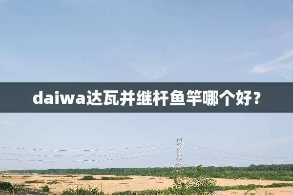 daiwa达瓦并继杆鱼竿哪个好？