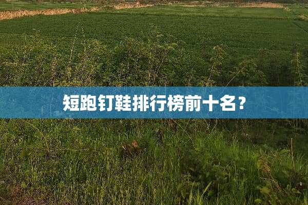 短跑钉鞋排行榜前十名？
