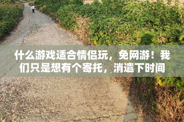 什么游戏适合情侣玩，免网游！我们只是想有个寄托，消遣下时间？
