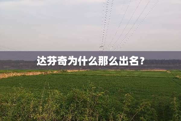 达芬奇为什么那么出名？