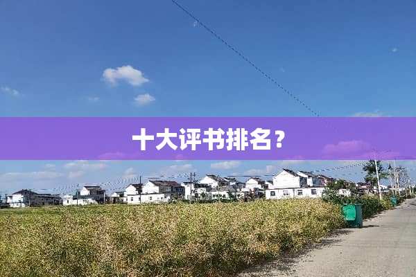 十大评书排名？