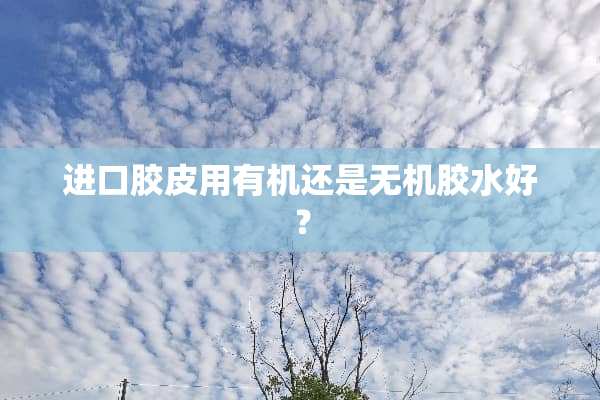 进口胶皮用有机还是无机胶水好？