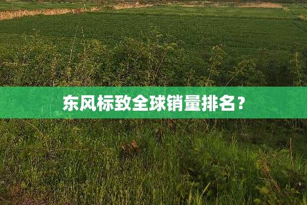 东风标致全球销量排名？