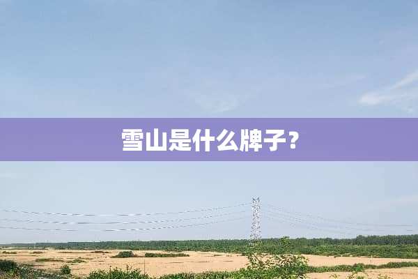 雪山是什么牌子？