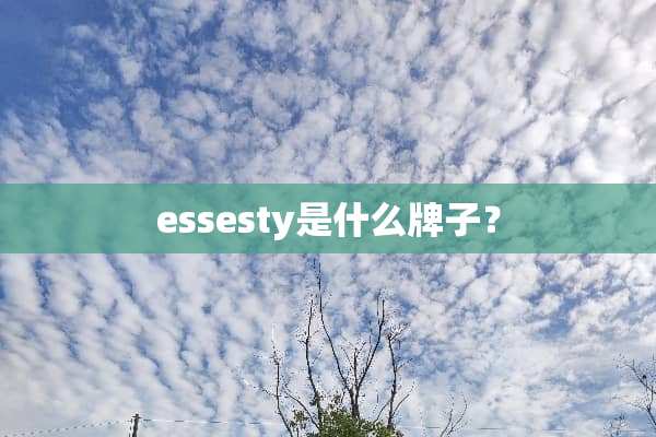 essesty是什么牌子？