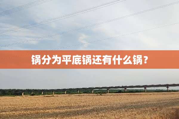 锅分为平底锅还有什么锅？