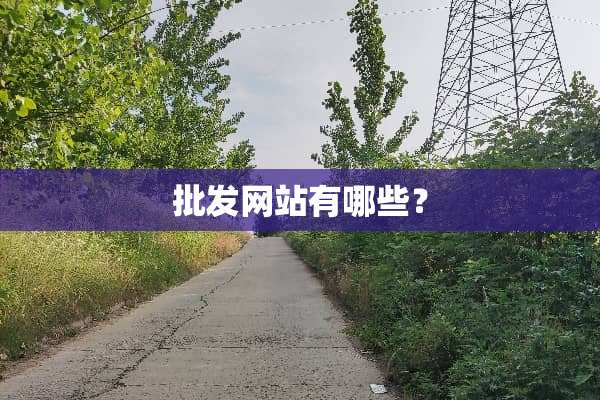 批发网站有哪些？