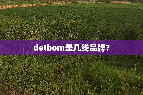 detbom是几线品牌？