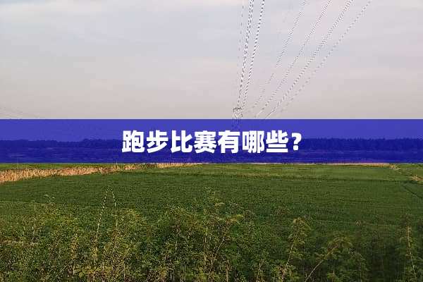 跑步比赛有哪些？