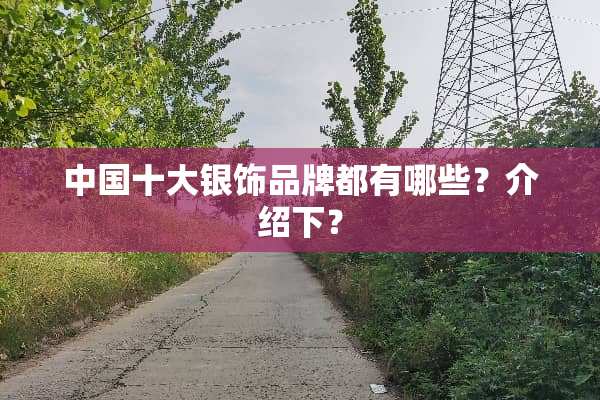 中国十大银饰品牌都有哪些？介绍下？