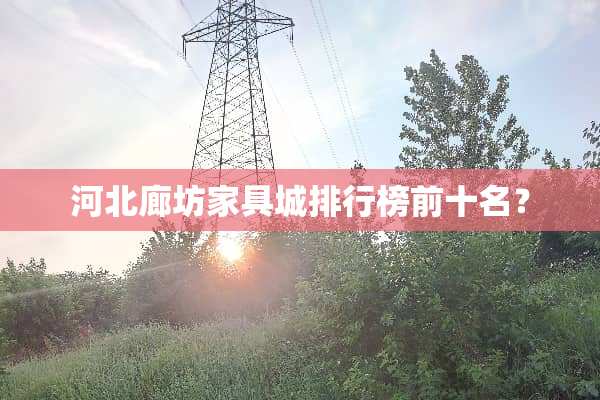河北廊坊家具城排行榜前十名？