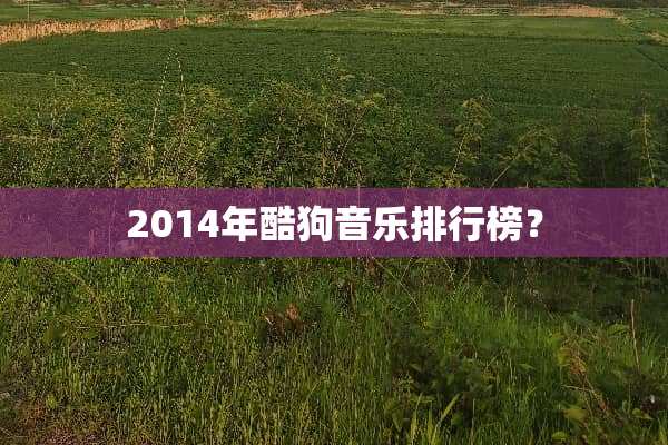 2014年酷狗音乐排行榜？