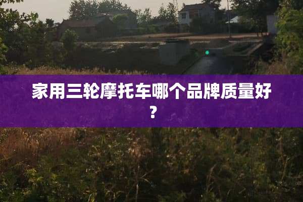 家用三轮摩托车哪个品牌质量好？