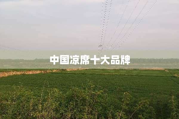 中国凉席十大品牌
