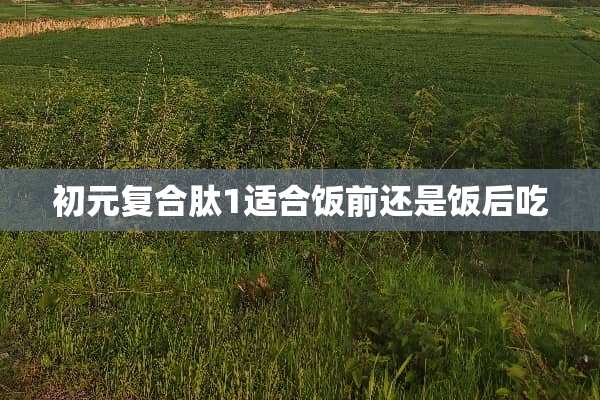 初元复合肽1适合饭前还是饭后吃