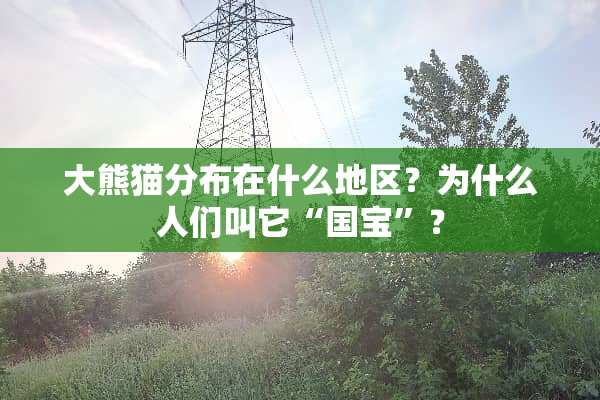 大熊猫分布在什么地区？为什么人们叫它“国宝”？
