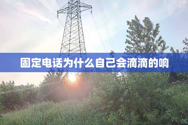 固定电话为什么自己会滴滴的响