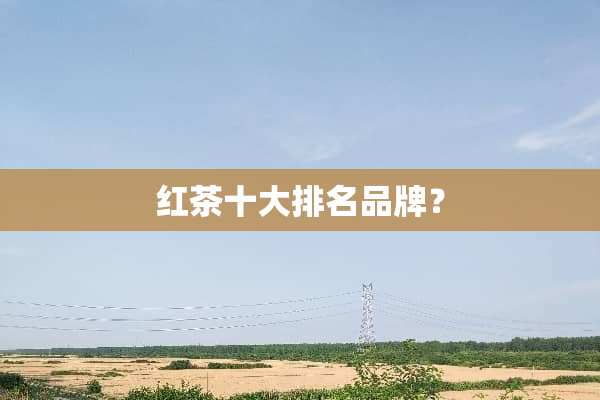 红茶十大排名品牌？