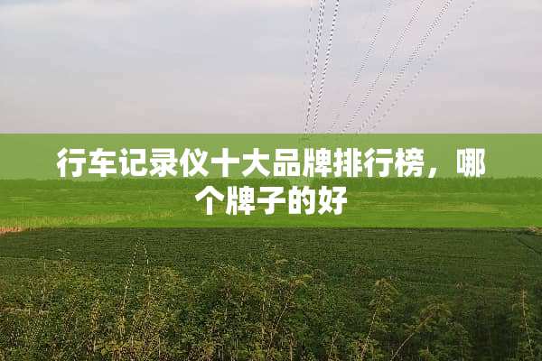 行车记录仪十大品牌排行榜，哪个牌子的好