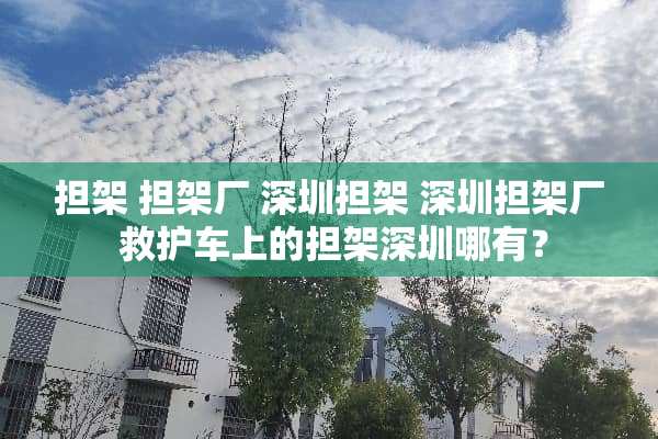 担架 担架厂 深圳担架 深圳担架厂 救护车上的担架深圳哪有？